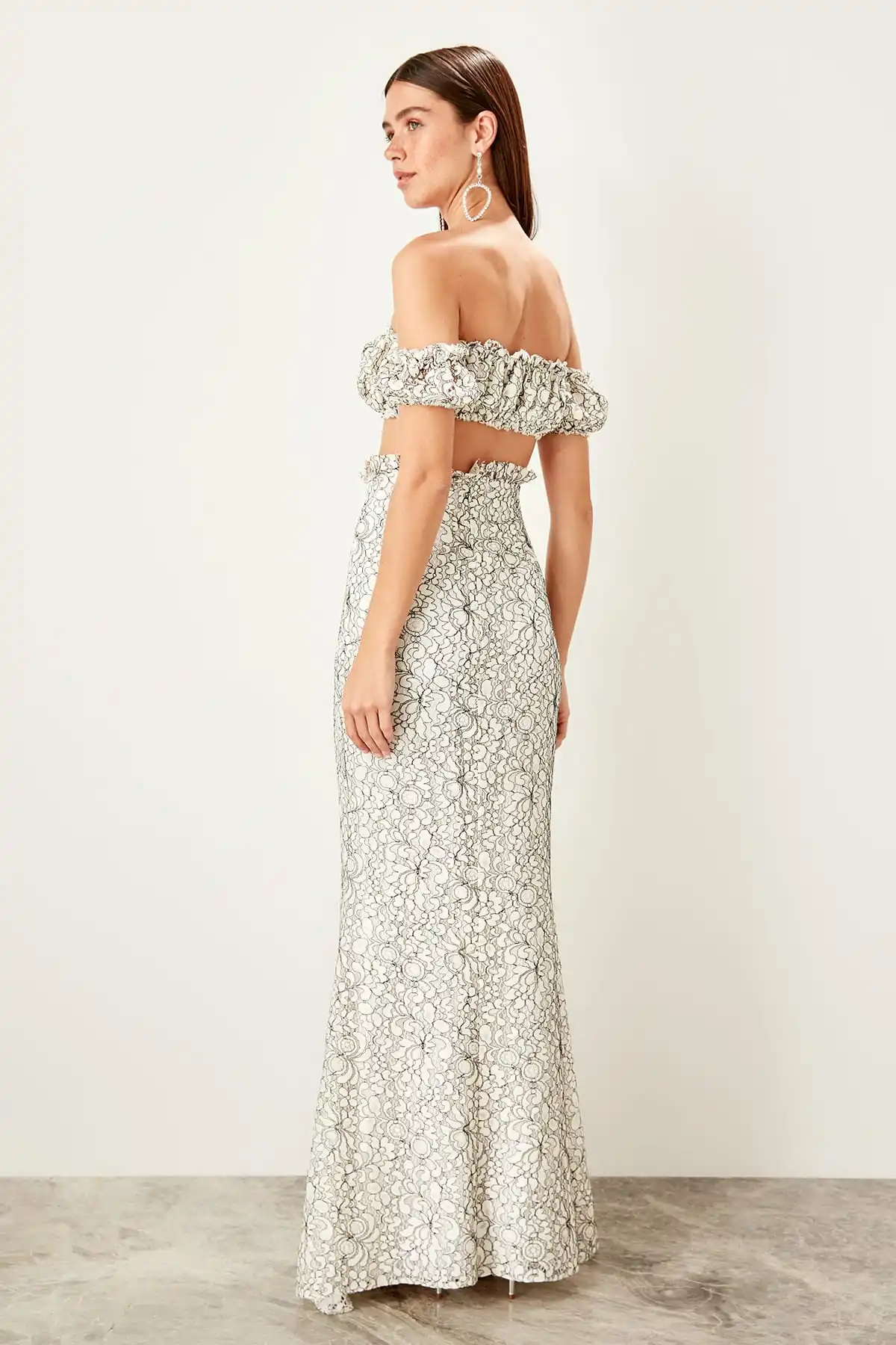 Trendyol/костюмы с кружевным низом/топом TPRSS19UT0183|Спортивные костюмы| |