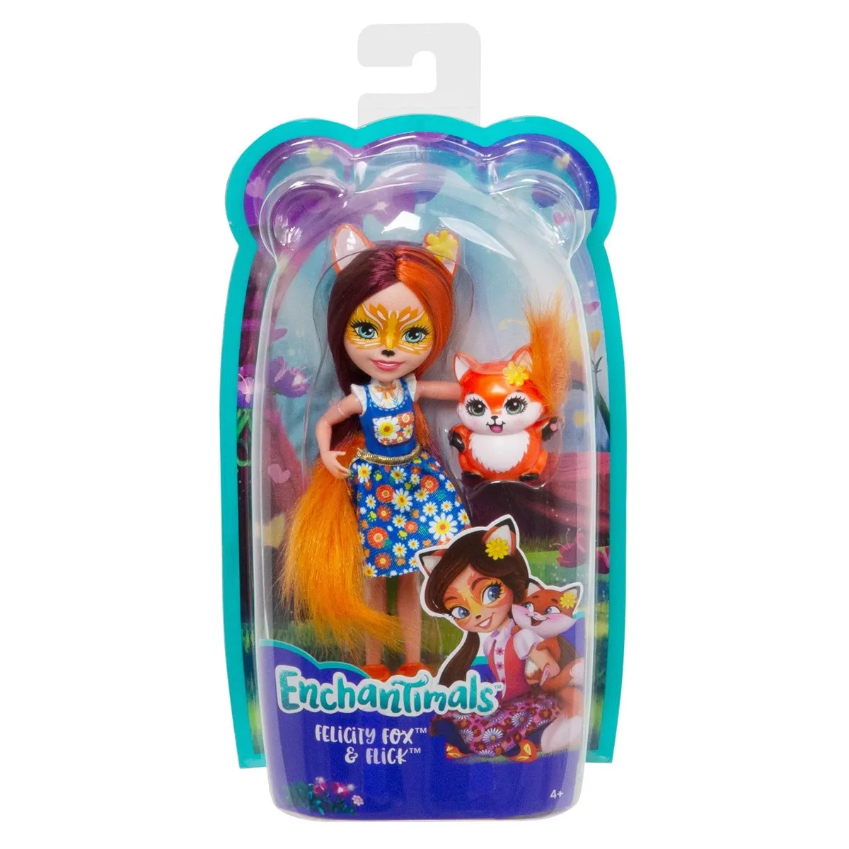 Кукольная база Enchantimals с питомцем Фелисити Фокс и Флик fxm71 оригинальная кукла mattel