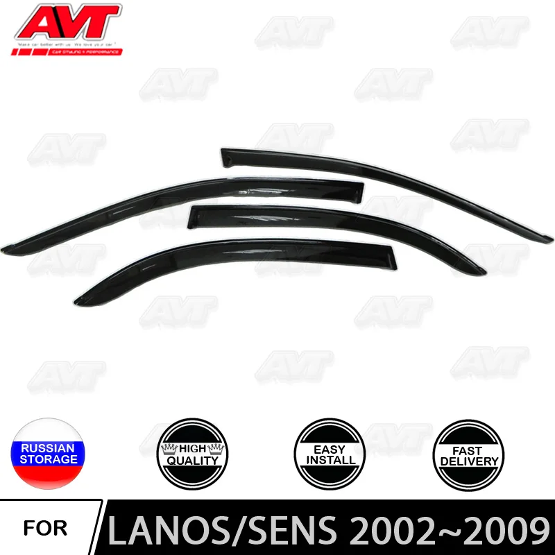 Оконные дефлекторы для Chevrolet Lanos/Zaz Sens 2002 ~ 2009 Автомобильный Стайлинг Защита от
