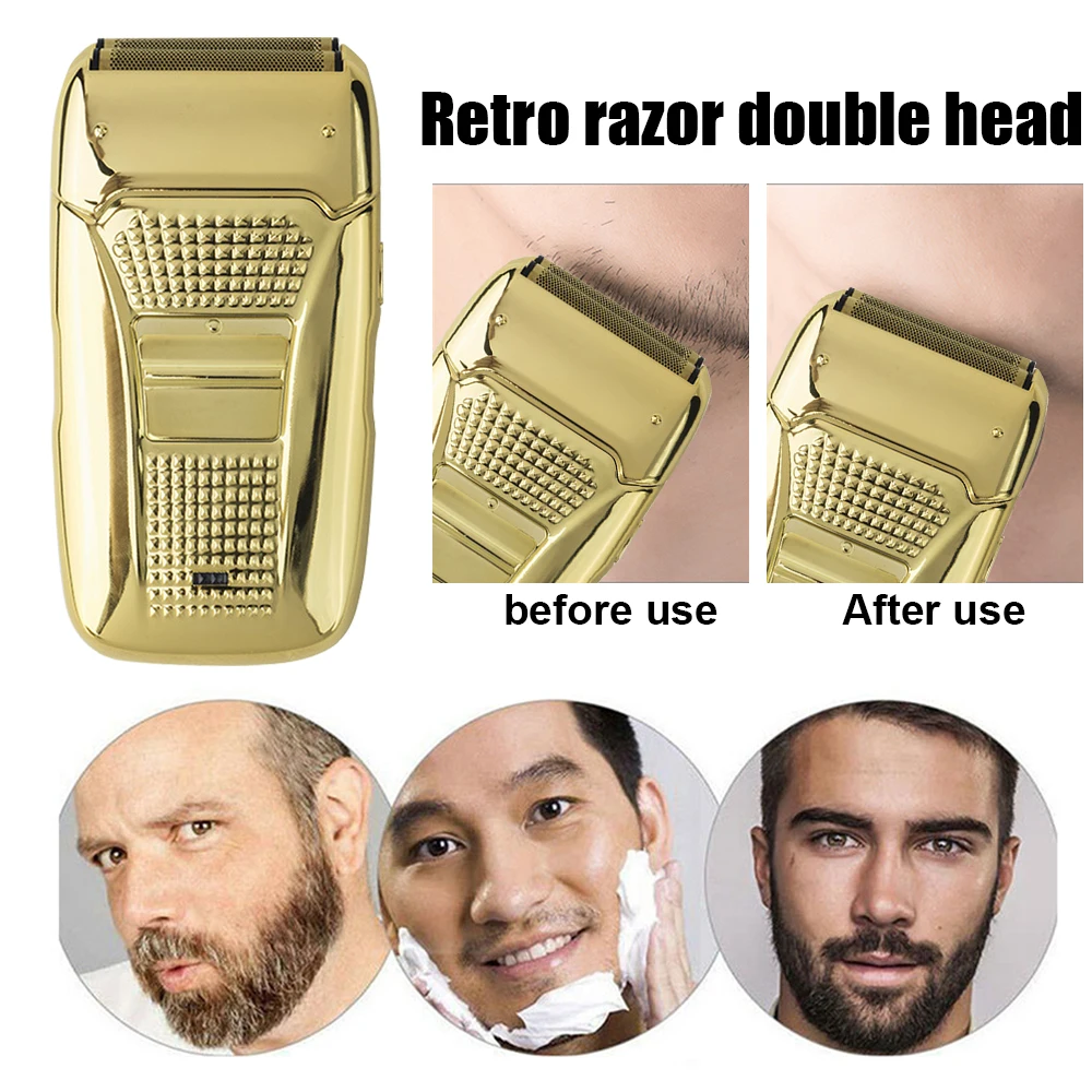 

1 Set Mens Hair Clipper+Electric Shaver Rechargeable Beard Trimmer Machine Shaving Razor Home Salon Hair Cutter for Kids Adults