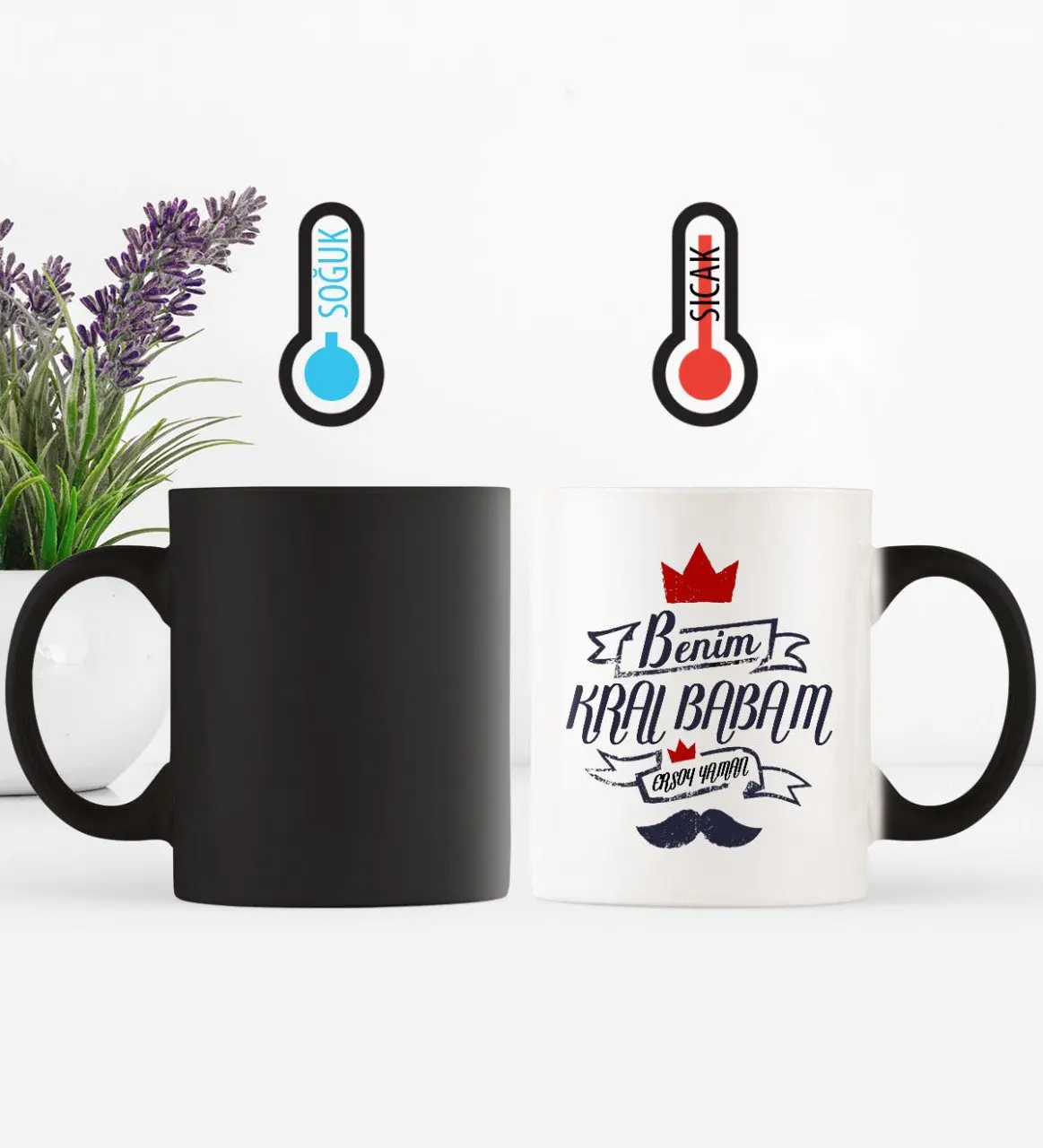 День отца на заказ мой король папа волшебная кружка чашка-1 | Дом и сад