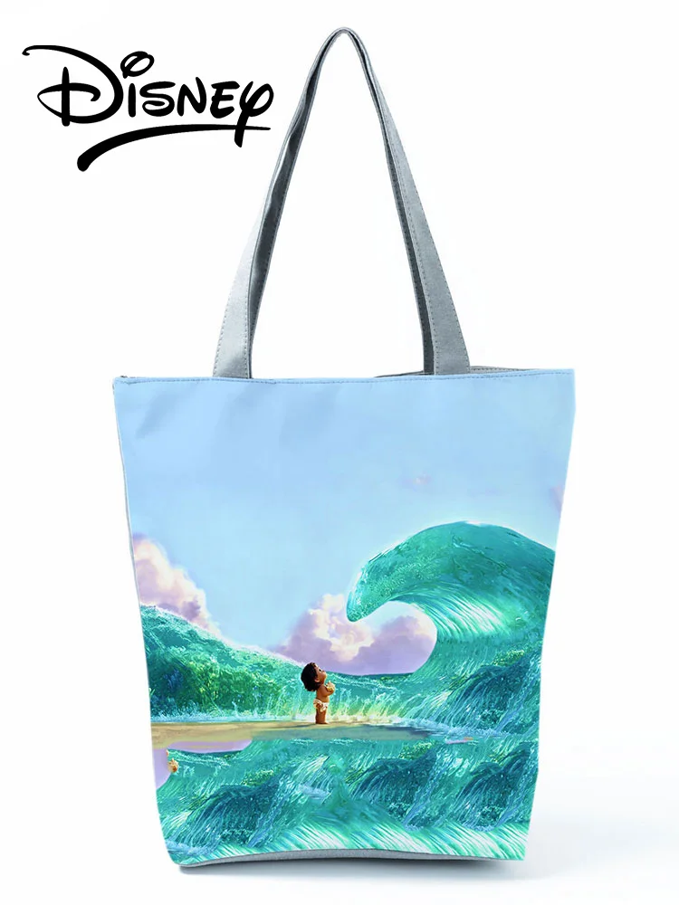 Сумки Disney Moana мультяшная Черная женская сумка на плечо для девушек Экологически