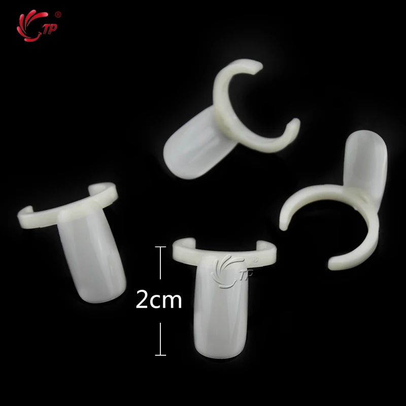 TP 50 накладные ногти флакон цветной дисплей Кольцо Типсы для салона французский