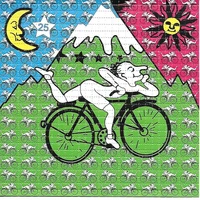 hoffman bike psychedelic lsd acid blotter art flower decoration painting wall picture home decor poster printing
