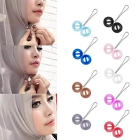 10pcs womens brooches simple scarfs clips daily small hijab pins muslim shawl headscarf pin bandana accessories pearl brooch