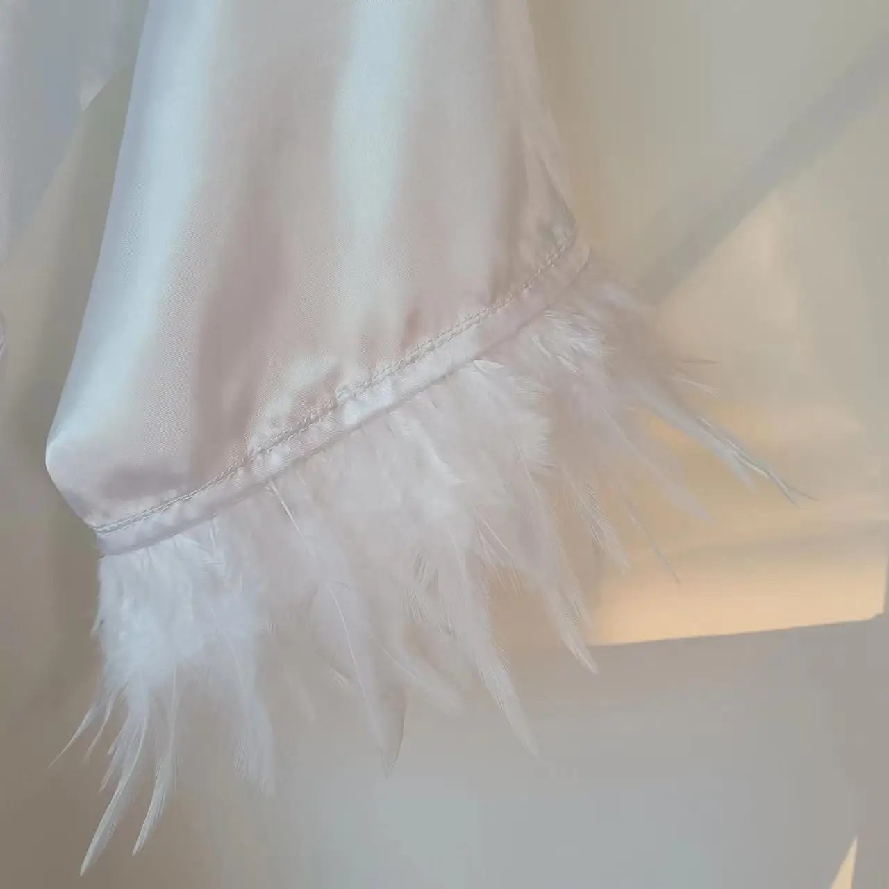 Feathered Robes Feathered Bride Robes Bride Robes Bridesmaid Robes Bridal Robes Personalized Bride Gift Satin Dressing Gown 2022