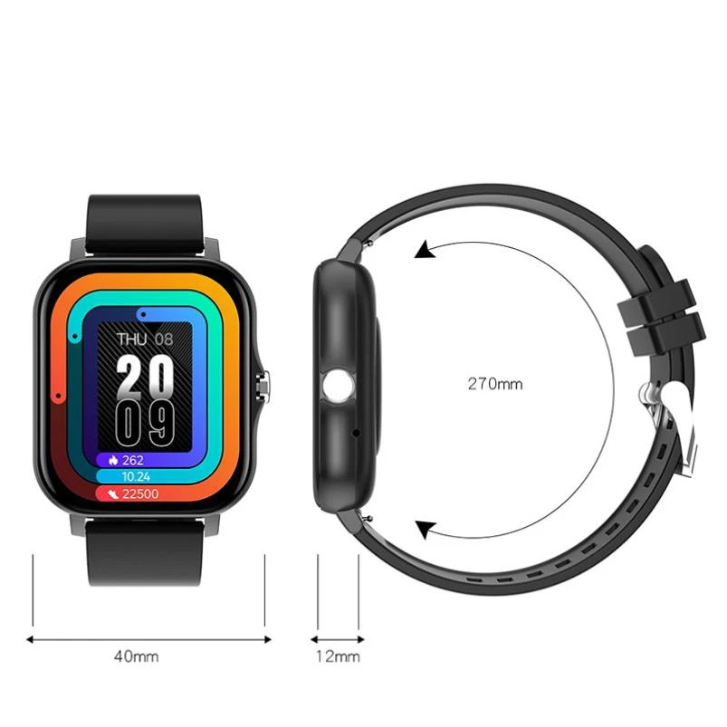 

1.69 Inch Big Screen Smart Watch Men Women 2021 Bluetooth Call Sport Heart Rate Monitor Smartwatch Customize Wallpaper Watches