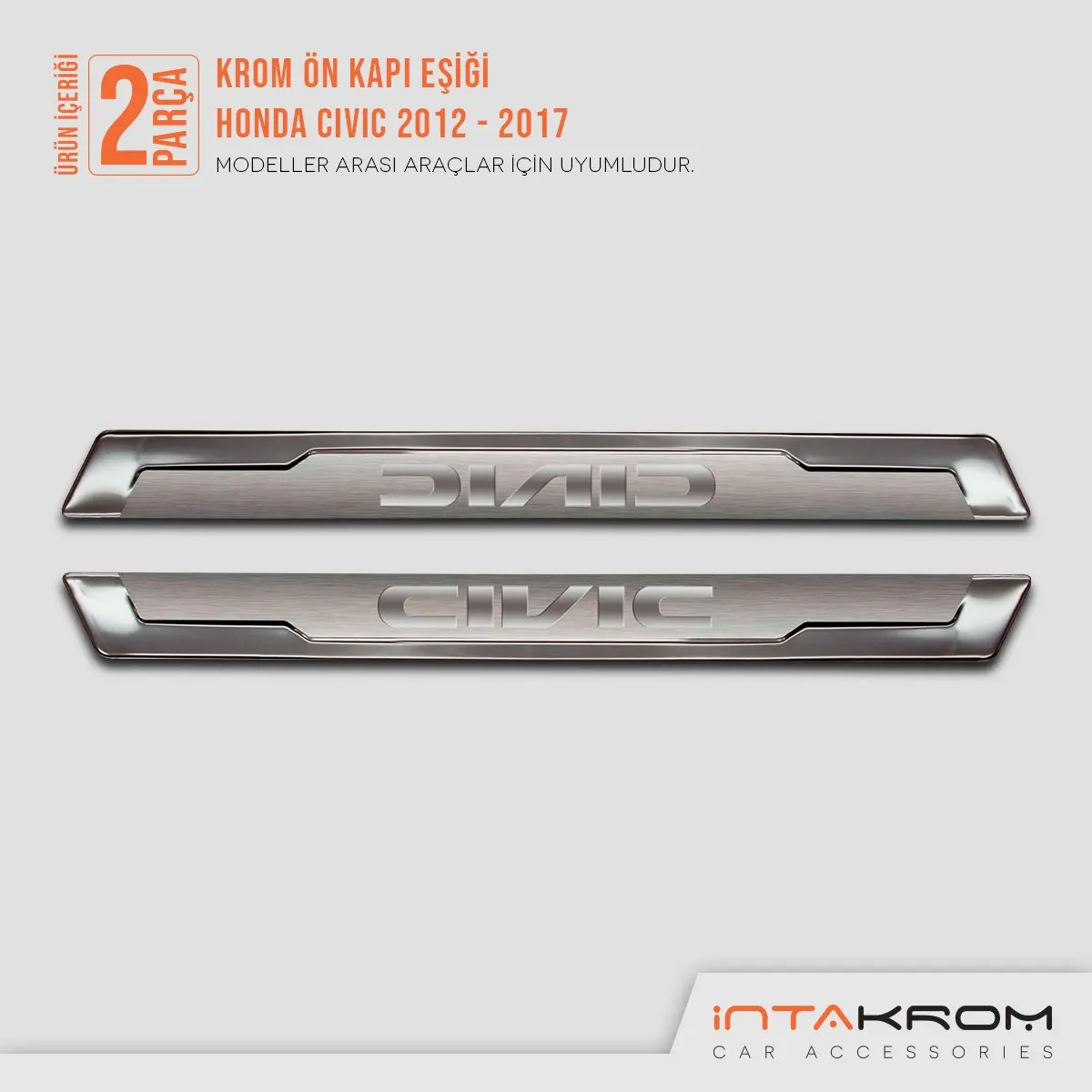 Дешево Хромированный порог передней двери Honda Civic 2 шт. 2012-2017 автомобильные аксессуары из нержавеющей стали автомобильные инструменты наклейки дек...