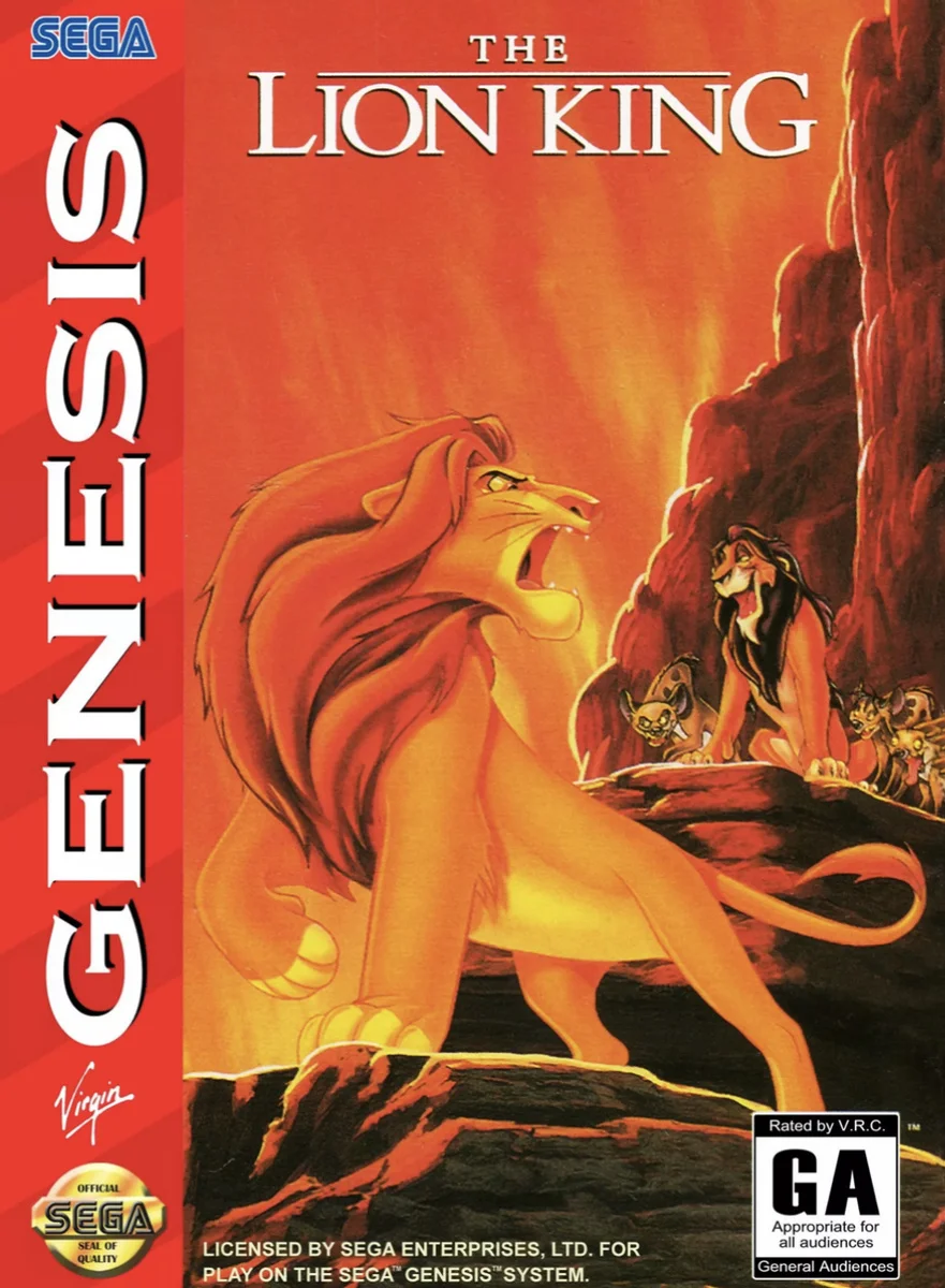 Картридж 16-bit Lion King для SEGA MEGA DRIVE 2 MD2 совместим со всеми 16 bit приставками |