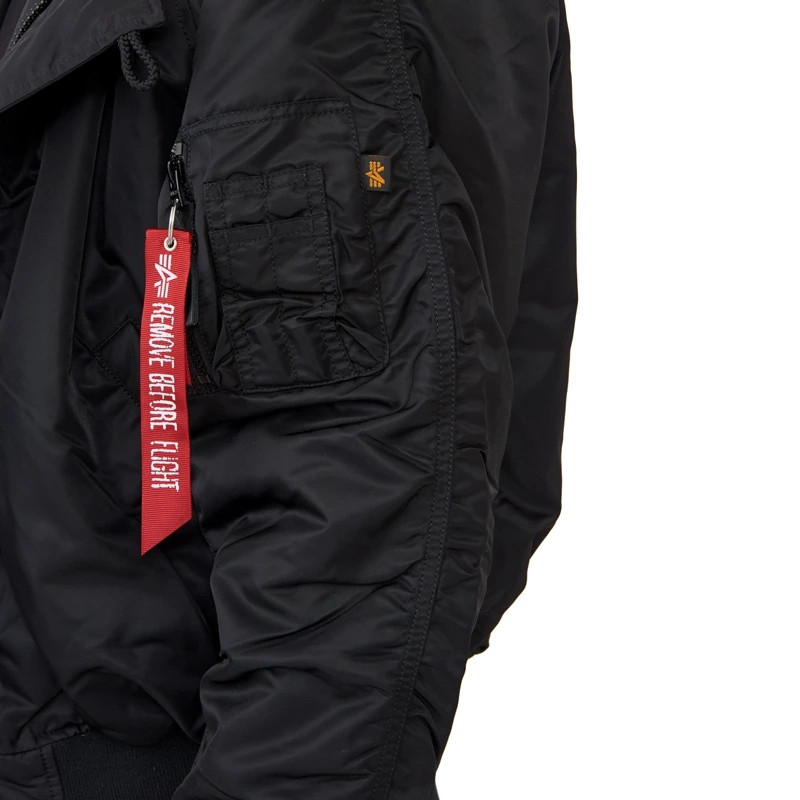 Куртка пилот Alpha Industries N-2B Flight Jacket Black | Мужская одежда