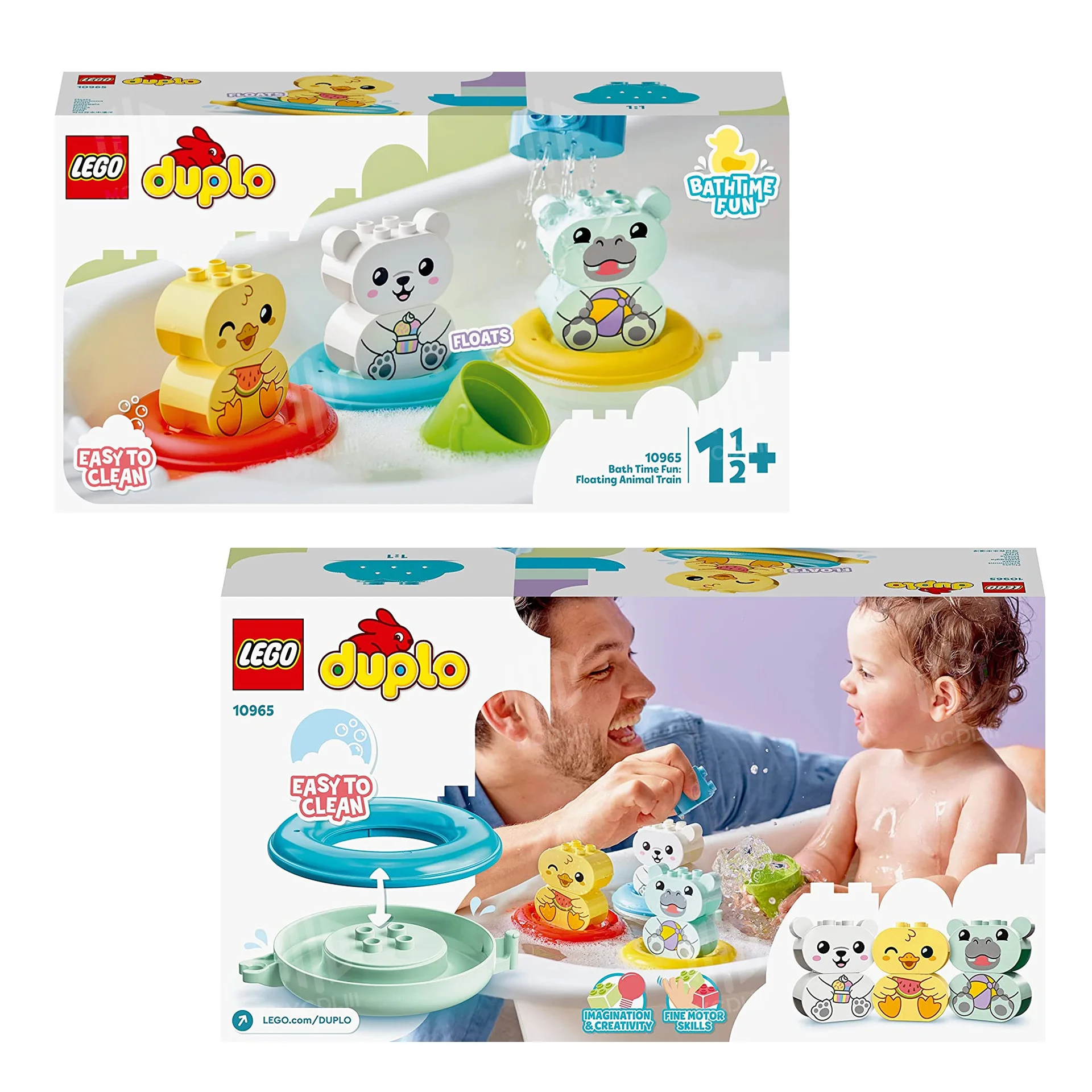 Игрушка LEGO DUPLO для детей игрушка плавающий поезд с животными воды ванной набор