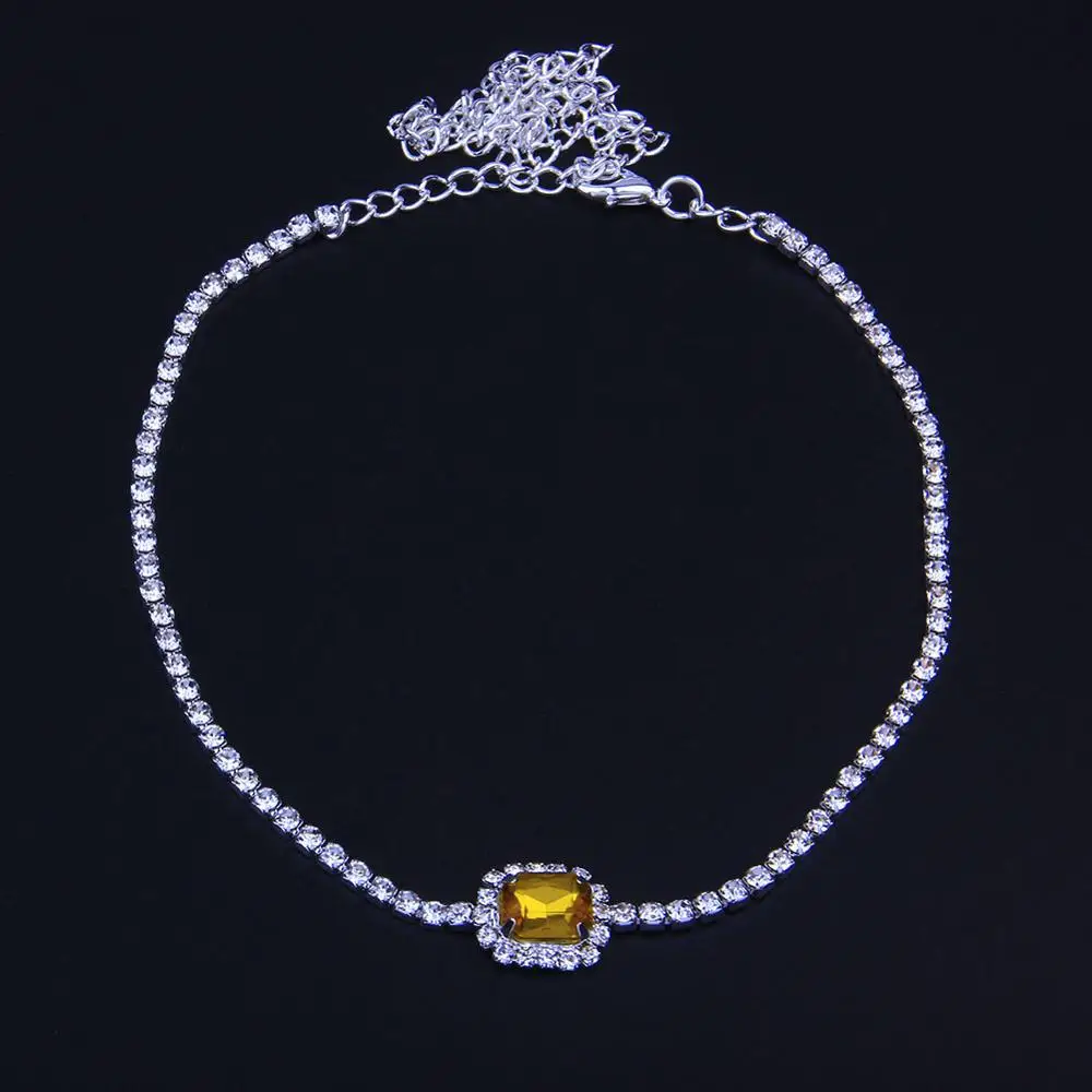 INS/модный свитер Star розовый стразы теннис ожерелье колье для женщин простой