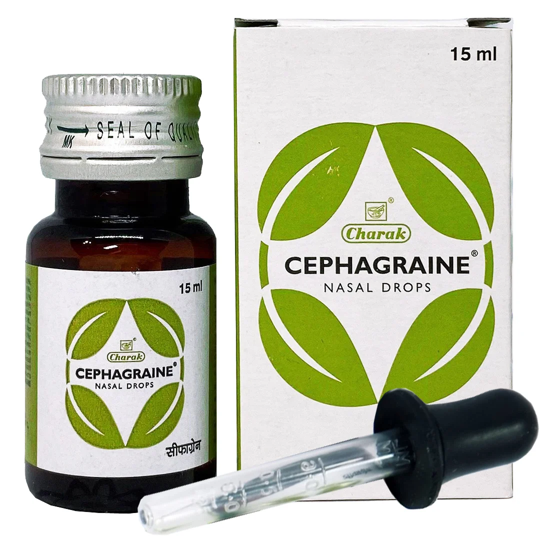 капли от заложенности носа Сефагрейн (Cephagraine Charak Pharma) 15 мл | Красота и здоровье