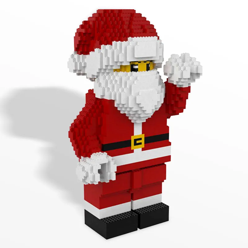 

Christmas gifts Action Figures Building Blocks Santa Claus Snowman Assembly DIY Toys for Children Xmas Gift