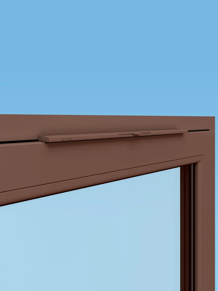 клапан приточный air-box eco. цвет козырька серый. клапан вентиляционный air-box eco (с фильтром g3). оконные клапаны air box eco. приточная система с фильтром air-box eco для пластиковых окон.