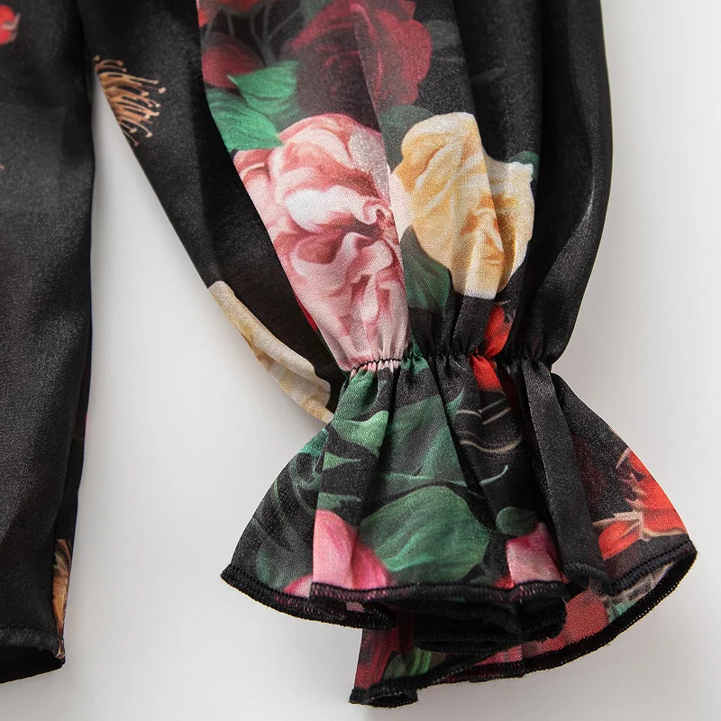 2020 Весенняя женская модная подиумная подходящая юбка комплект с цветочным