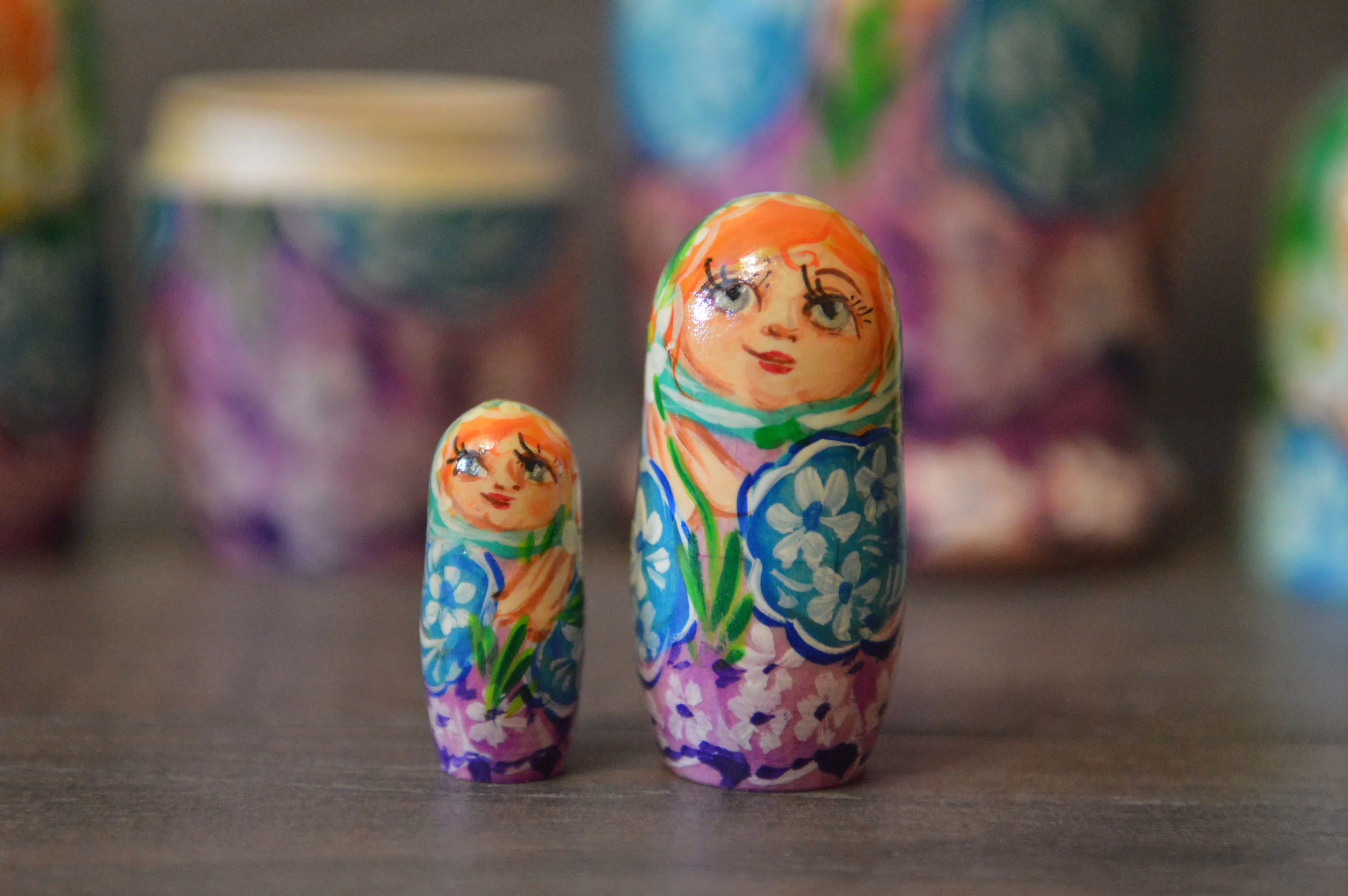 Russian matryoshka-grandmother Author's hand-painted |