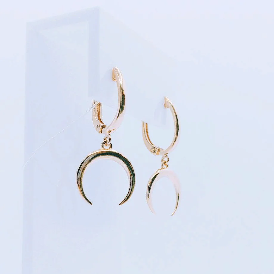 Earrings. The trend of 2022. Women's earrings. &quotLunnitsa&quot. 925 silver. Ms. weight 2.5 gr. | Drop Earrings
