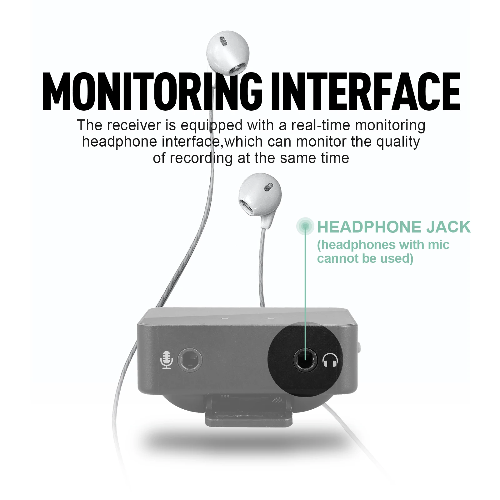 Портативный беспроводной петличный микрофон серии MGO для записи интервью