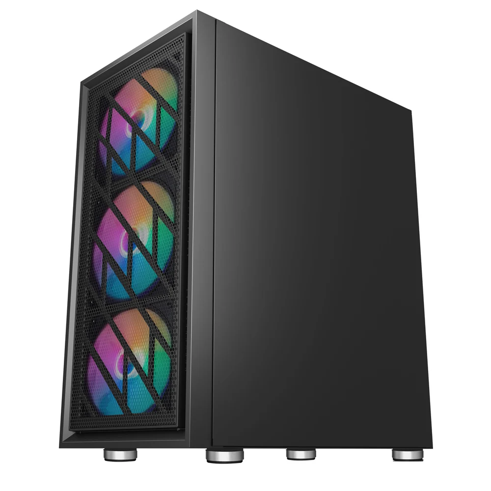 Game PC case корпус для компьютера pc gamer 1STPLAYER AR 7 вентилятором подсветкой RGB|Корпуса