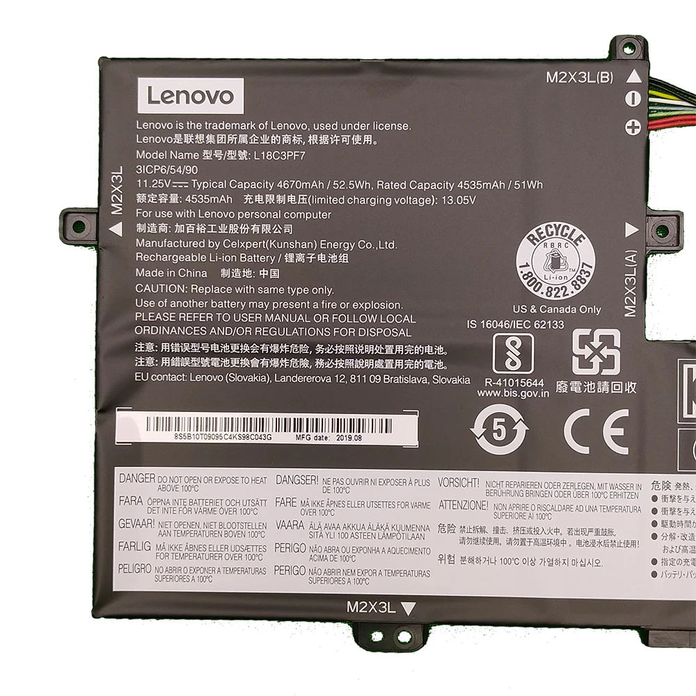 L18C3PF7 Оригинальный аккумулятор Lenovo S340-15API S340-14API S340-15IWL 5B10T09095 L18M3PF6 L18M3PF7 | Компьютеры