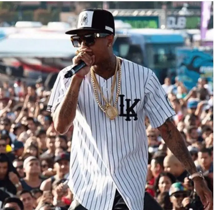 Tyga хип-хоп Уличная бейсбольная Джерси 07 KINGIN Last Kings tyga Бейсбольная с принтом