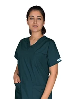 nur orthopedics dark green nurse uniform doctor scrub hospital dr greys cotton polyester terrycotton single top