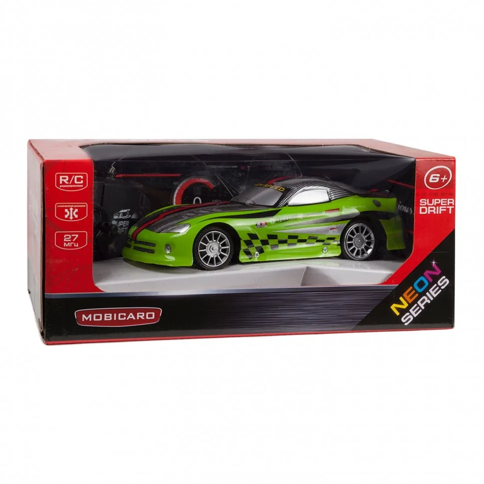 Машинка радиоуправляемая Mobicaro Супер дрифт Неон Зеленая | Игрушки и хобби