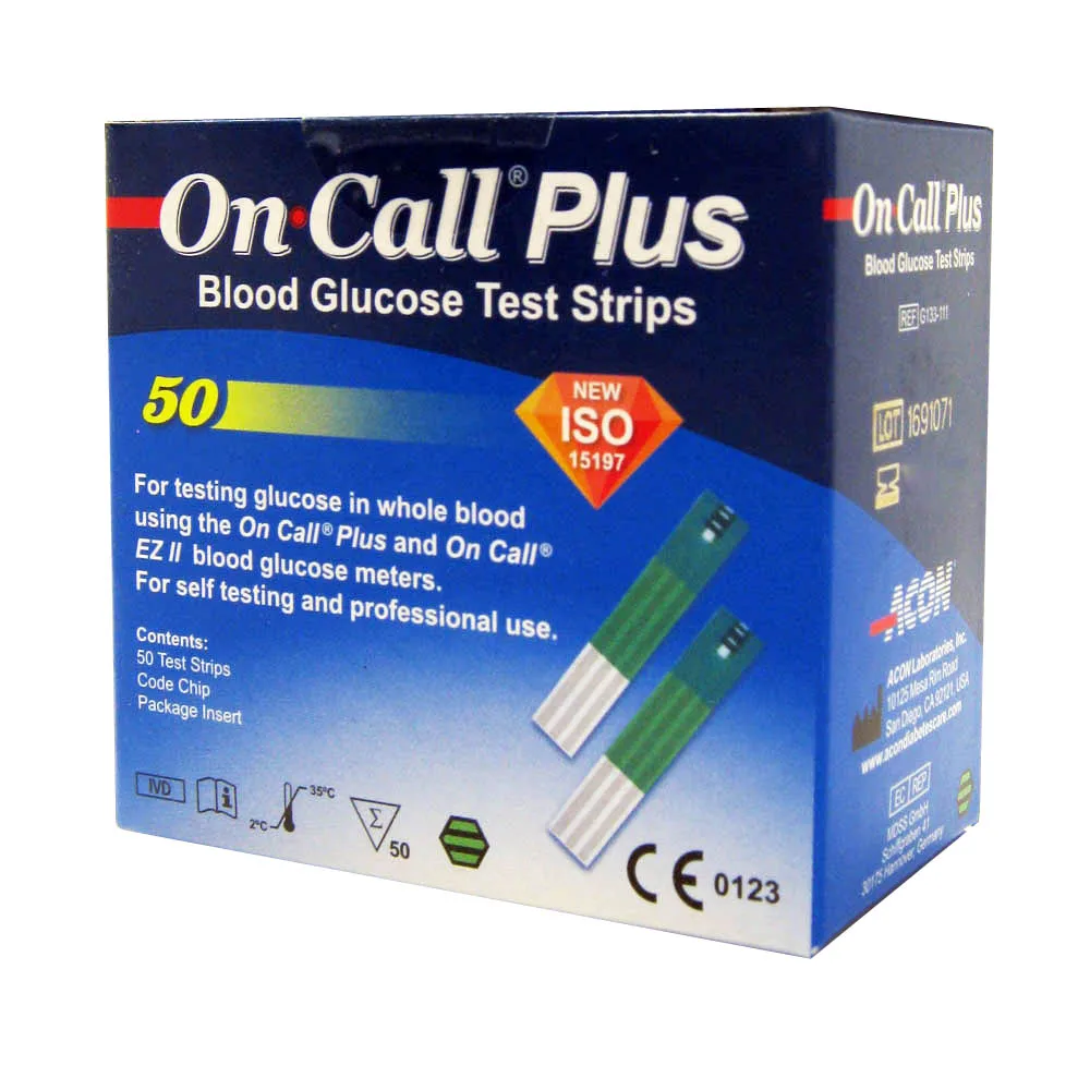 Тест полоски для глюкометра On Call Plus №50 | Красота и здоровье