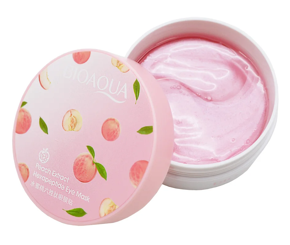 Bioaqua Патчи с экстрактом персика Peach Extract Eye Mask 80g Маска для глаз Тонизирующие