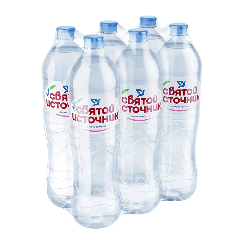 Питьевая вода "Святой Источник" | 4 упаковки 1 5л (6 бут.) негазированная