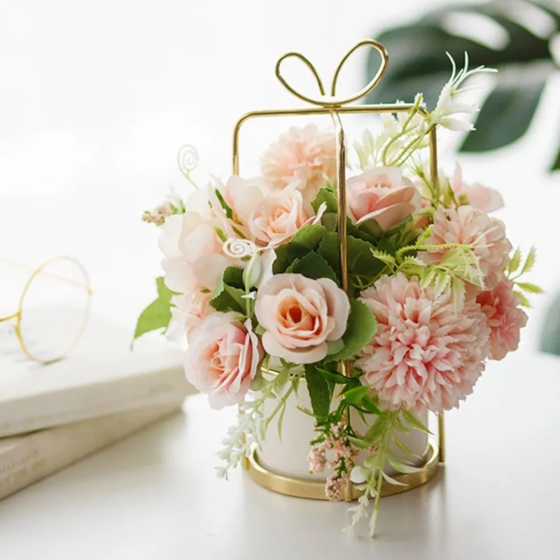 Горшечные цветы дома декоративные искусственные Гибридный Гвоздика сервировки