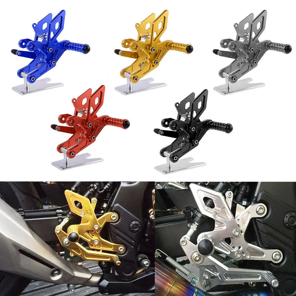Регулируемый всадник задний Набор Rearsets подножка подножки для ног подножки для Honda CB500F CBR500R CB500 CBR 500 F R