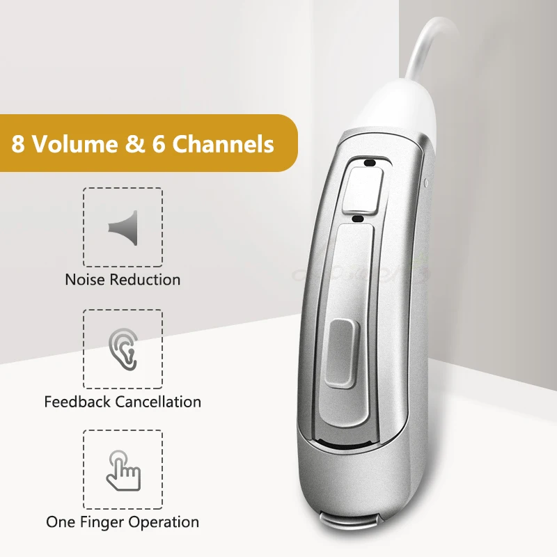 Цифровой слуховой аппарат усилитель слуха для взрослых с открытой посадкой