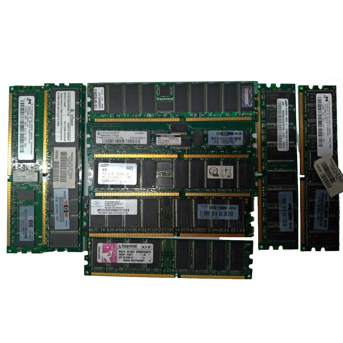 Оперативная память DIMM DDR DDR1 DDR-1 512 МБ 400MHz Kingston HP Transcend Micron Samsung Infineon Nanya 512mb б/у |