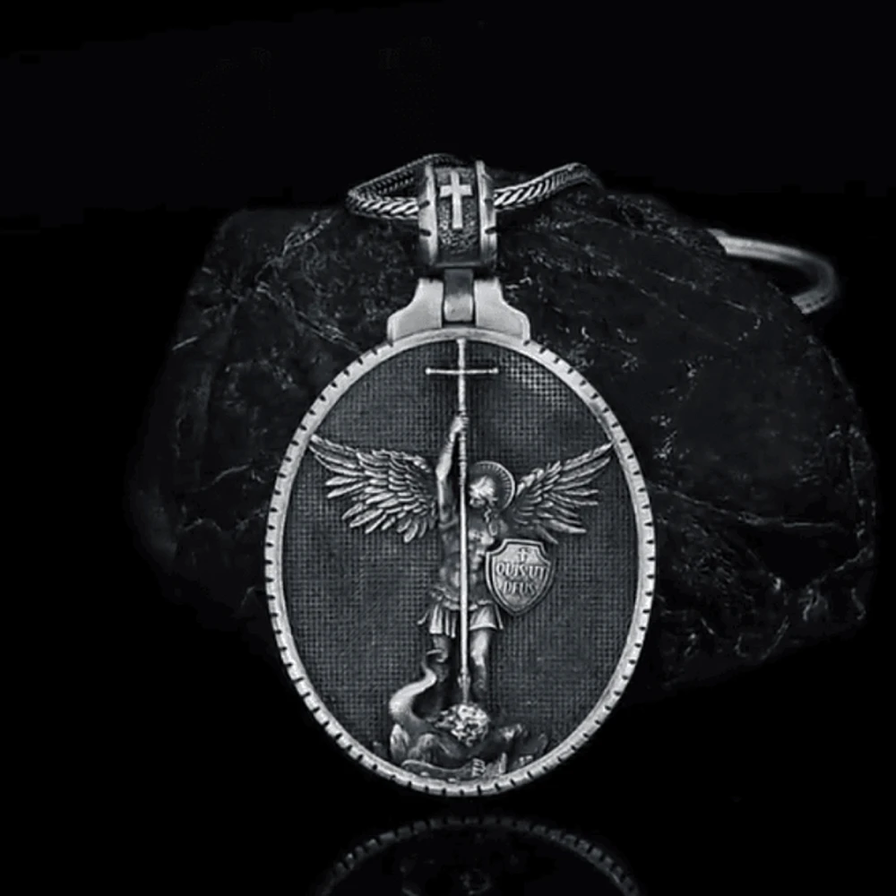 бижутерия люкс качества Винтажное ожерелье с надписью Ангел Майкл Викториу для