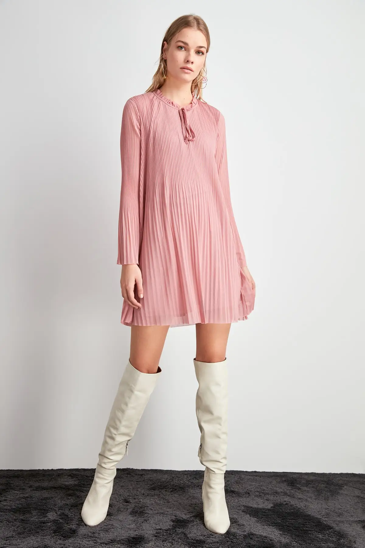 Trendyol Piliseli трикотажное платье TWOAW20EL2246|Женские платья| |