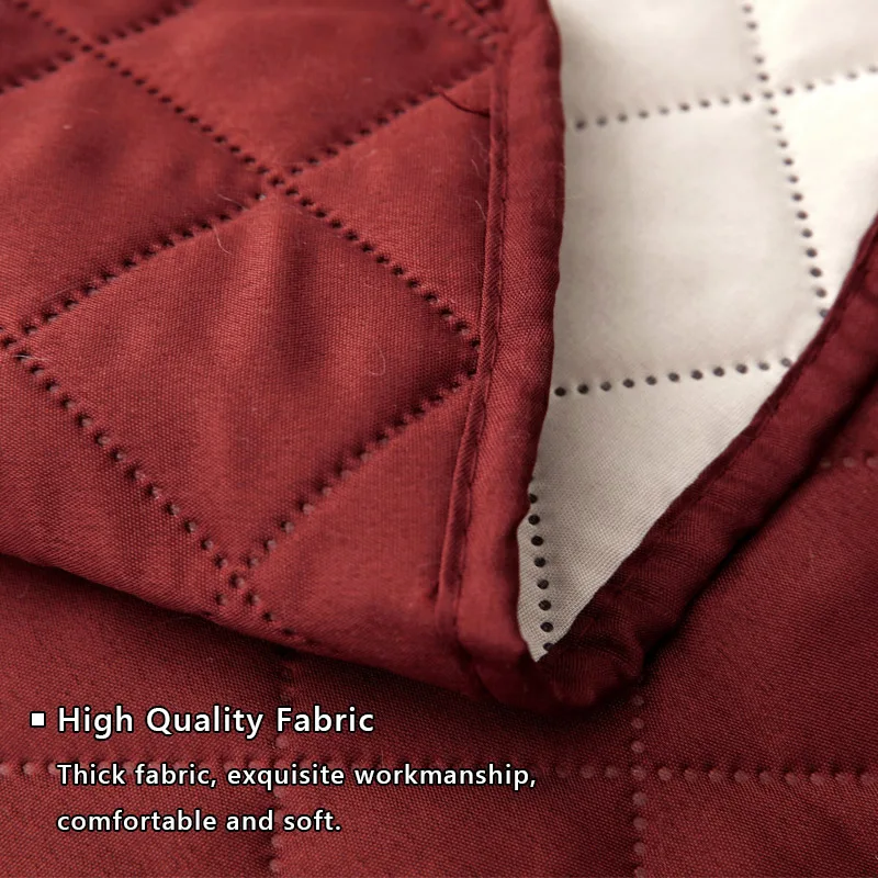 Клетчатый стеганый чехол для дивана гостиной защита домашних животных на одно