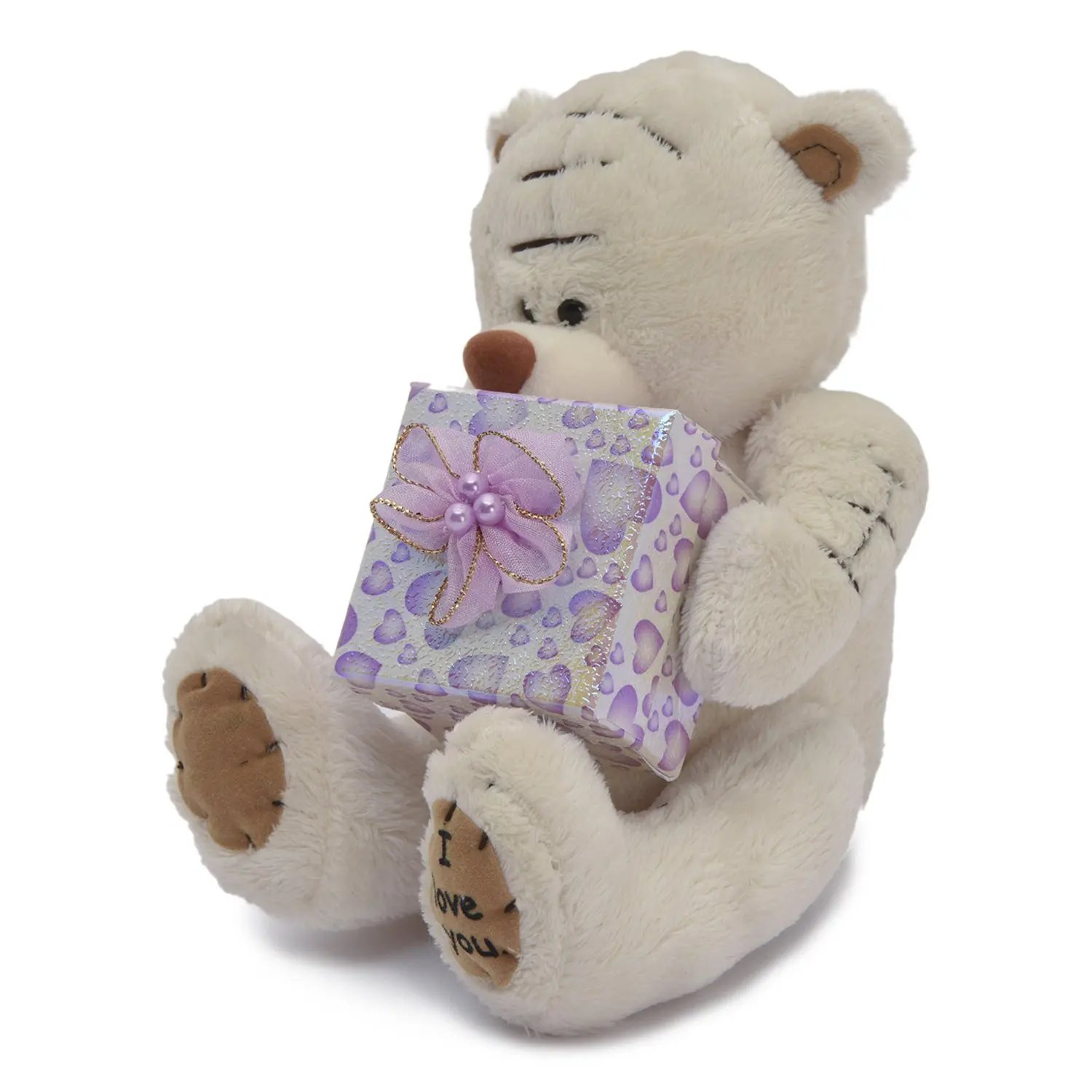 Игрушка мягкая Ball Masquearde Медвежонок с коробочкой бежевый 13см | Игрушки и хобби