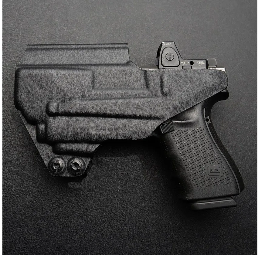 Карбоновое волокно kydex кобура IWB внутренний пояс для Glock G19 G25 G32 G23 G45 Mos Gen 3 4 5 Streamlight
