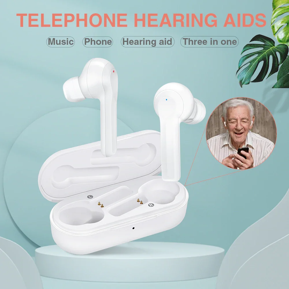 

Rechargeable Digital Hearing aids Hearing Amplifier Touch Control Free Shipping for iPhone Android Dropshipping