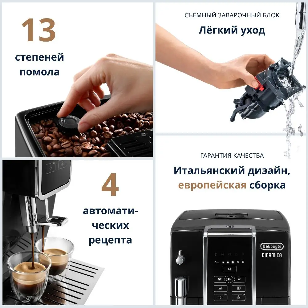 Кофемашина DeLonghi ECAM350.15.B | Бытовая техника