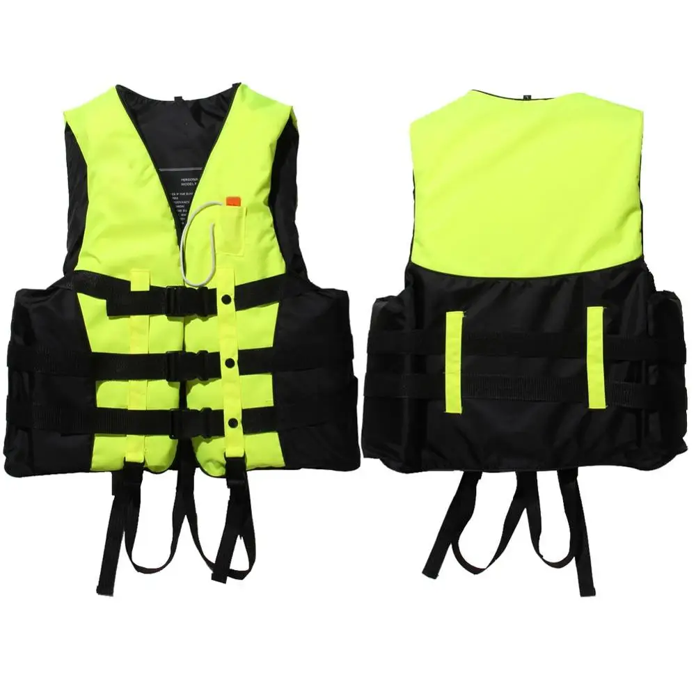

Polyester Adult Life Vest Jacket S-XXXL Sizes Swimming Boating Ski Surfing Survival Drifting Safety Life Vest with Whistle