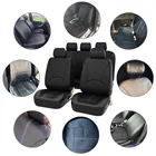 Универсальный чехол для автомобильных сидений из искусственной кожи автомобильные чехлы на сиденья 2 типа всесезонные автомобильные чехлы