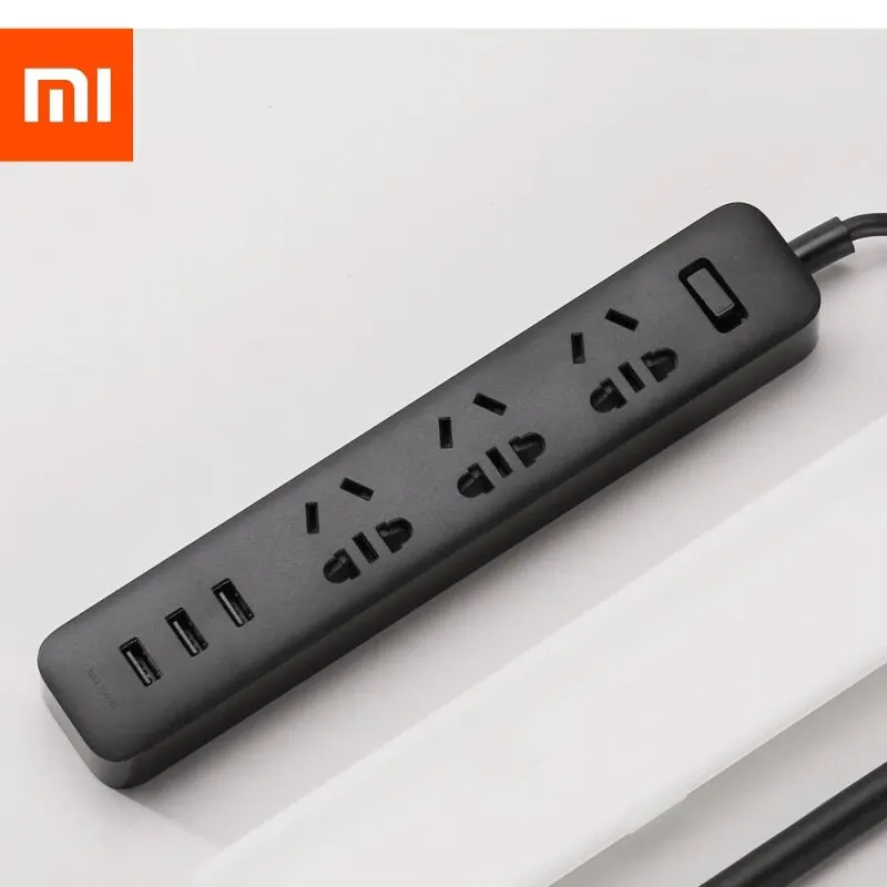 Удлинитель Xiaomi Mi Power Strip (3 розетки+3 USB белый) 1.8 м Умный удлинитель Защита от