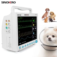 sinohero h8 vet veterinary multi parameter patient monitor medical machine spo2ecgprnibp heart rate for pet animal use