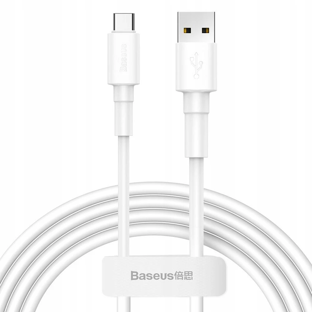 Baseus Double-ring quick charge cable USB For Type-C 5A White кабель для зарядки и синхронизации телефонов