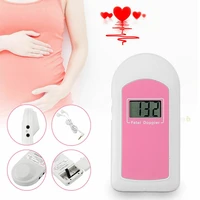 contec baby sound b doppler fetal heart rate monitor pregnancy heart rate detector lcd digital display for home pink