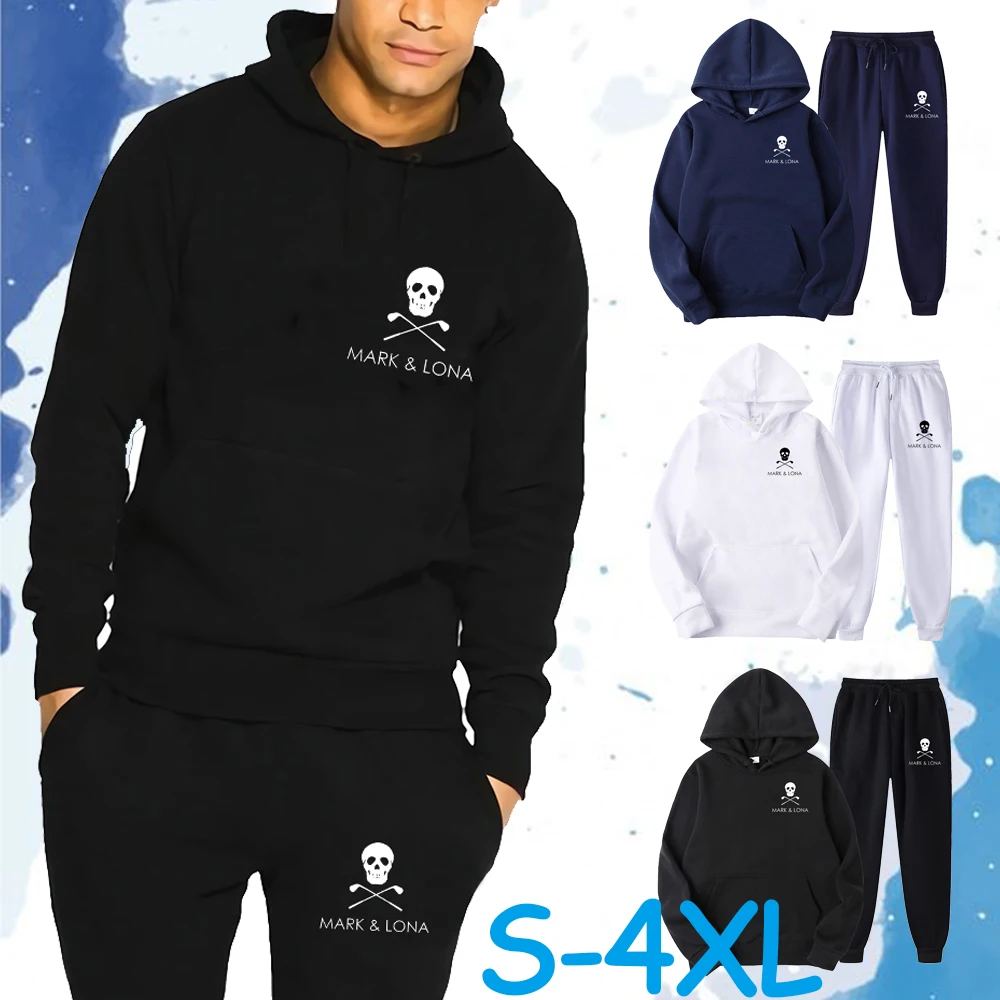 

Новинка 2021, мужской спортивный костюм с принтом логотипа Mark на осень и зиму, Мужская модная одежда, мужские спортивные костюмы, толстовка с к...