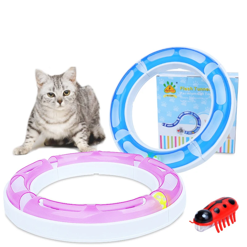 Игрушки для кошек интерактивные кошачьи игрушки игровой трек с мячом мяч